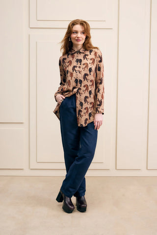 Hilary MacMillan Tiger Blouse