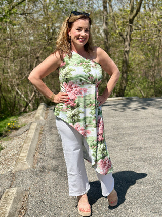 EXCLUSIVE Hilary MacMillan X TD Scottish Toile One Shoulder Top