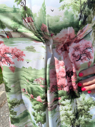 EXCLUSIVE Hilary MacMillan X TD Scottish Toile One Shoulder Top