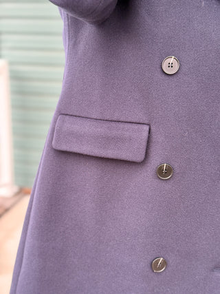 Hilary MacMillan Navy Peacoat with Scarf