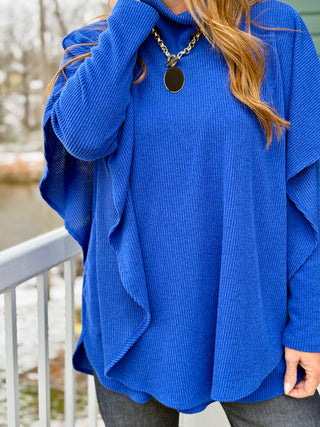 Pure Essence Cobalt Tunic & Cape Set