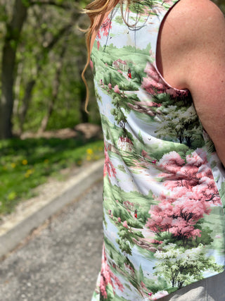 EXCLUSIVE Hilary MacMillan X TD Scottish Toile One Shoulder Top