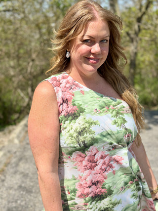 EXCLUSIVE Hilary MacMillan X TD Scottish Toile One Shoulder Top