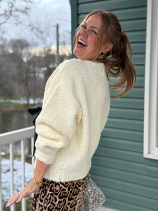 Brunette the Label Elsa Bow Cardigan