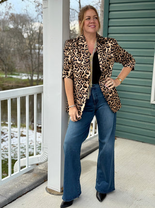 Brunette the Label Evie Leopard Blazer