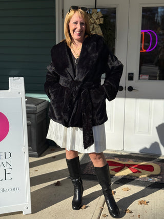 Brunette the Label Diane Faux Fur Jacket