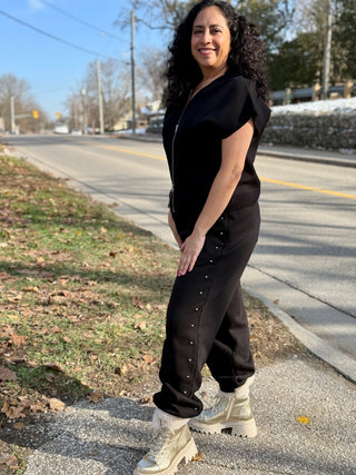 Brunette the Label Studded Bubble Joggers