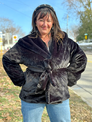 Brunette the Label Diane Faux Fur Jacket