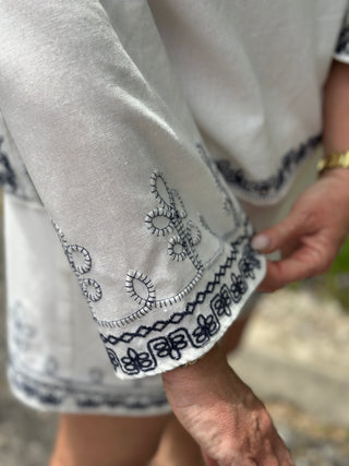 Astrid Embroidered Peace Blouse