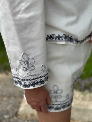 Astrid Embroidered Peace Blouse