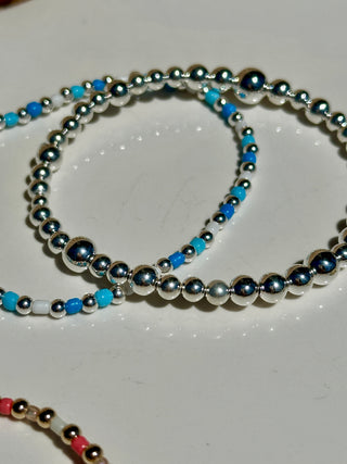 Sterling Silver Mixed Size Ball Bracelet