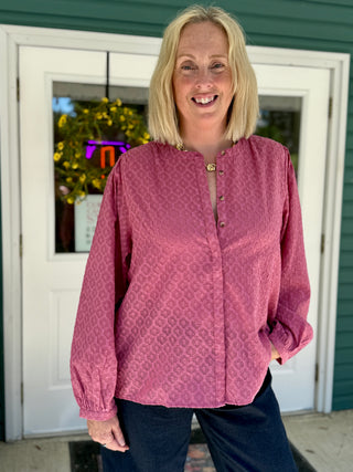 White Stuff Lana Quatrefoil Blouse
