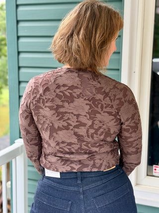 Splendid Cecelia Floral Long Sleeve Tee in Java