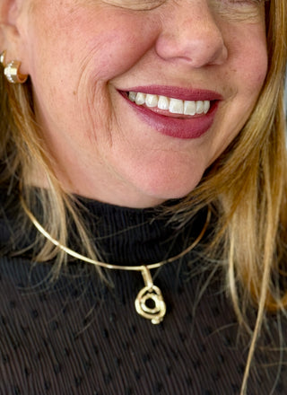 Pilgrim Gold Plated Charm Choker Necklace