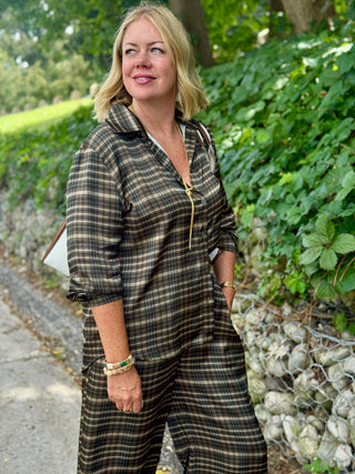 Astrid Meadow Plaid Boyfriend Shirt