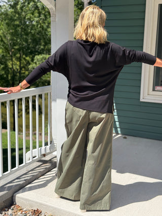 Astrid Lena Army Green Trouser