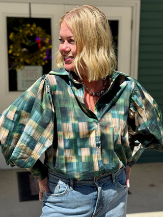 Astrid Balloon Sleeve Blouse