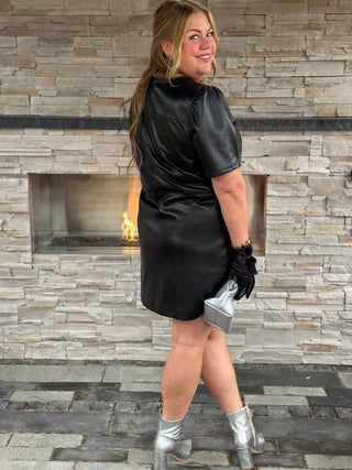 Melissa Nepton Naiya Vegan Leather Dress