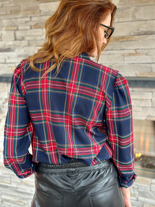 Lele de Baltzac Tartan Frill Shirt