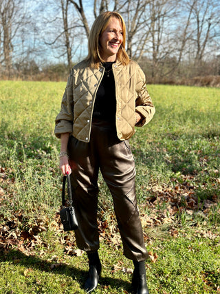 Melissa Nepton Mori Bomber in Brass