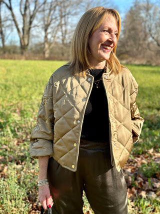 Melissa Nepton Mori Bomber in Brass