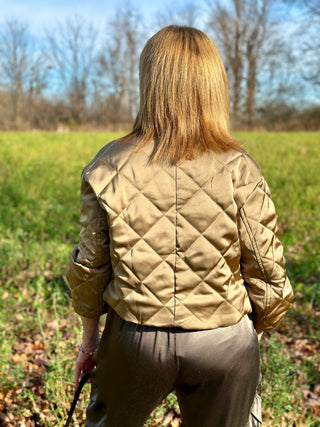 Melissa Nepton Mori Bomber in Brass