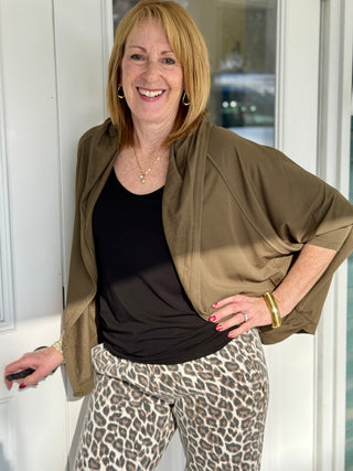 Terrera Jaime Bamboo Hoodie in Olive