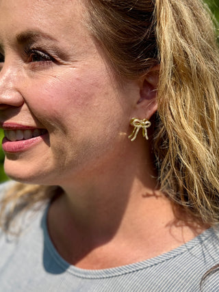 Victoria Emerson Pavé Bow Stud