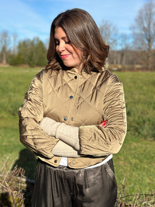 Melissa Nepton Mori Bomber in Brass