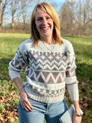 Lyla + Luxe Landen Fair Isle Pullover