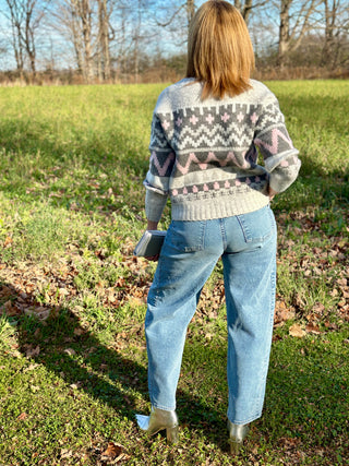 Lyla + Luxe Landen Fair Isle Pullover