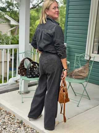 Gentle Fawn Hayden Black Washed Denim Pant