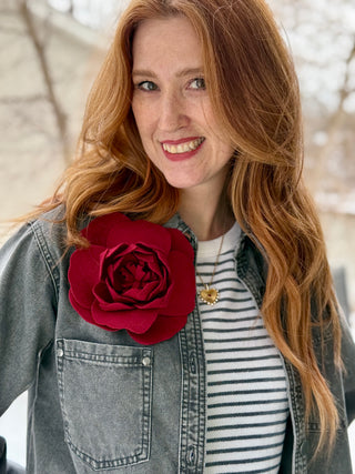 Ste Marg Scot Large Peony: Burgundy