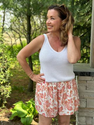 Gentle Fawn Verna Shorts in Berry Paisley