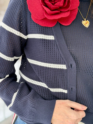 FIG Tess Cotton Knit Cardigan