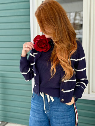 FIG Tess Cotton Knit Cardigan