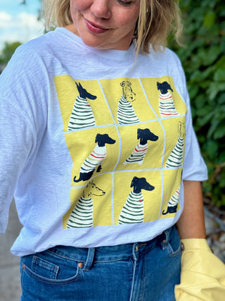 White Stuff Katya Fall Dogs Graphic Tee