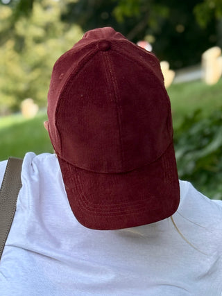 Unified Bordeaux Corduroy Ballcap