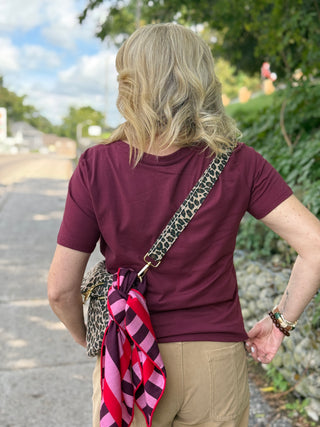 Gentle Fawn Lucy V-Neck T-Shirt in Fig
