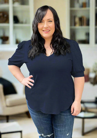 Dotty Darling V-Neck Tee
