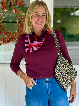 Gentle Fawn Claudia Long Sleeve Fig Tee