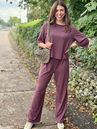 Gentle Fawn Milo Pant in Mulberry