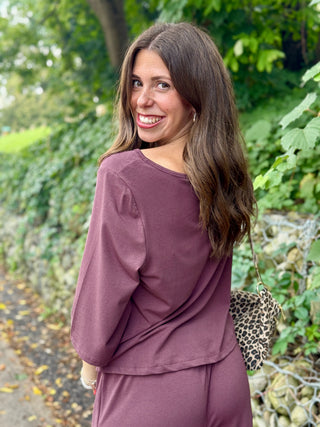 Gentle Fawn Aimee Top in Mulberry