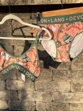 Devon + Lang Bria Bralette in Hippie Santa