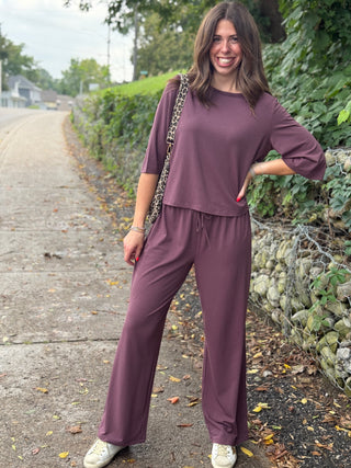 Gentle Fawn Milo Pant in Mulberry