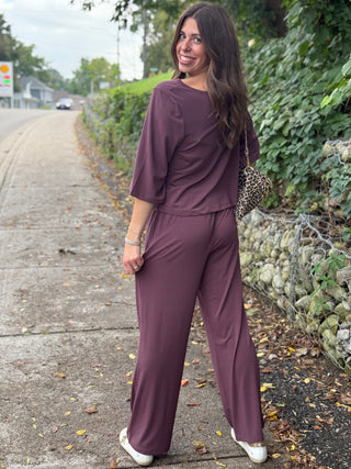Gentle Fawn Milo Pant in Mulberry
