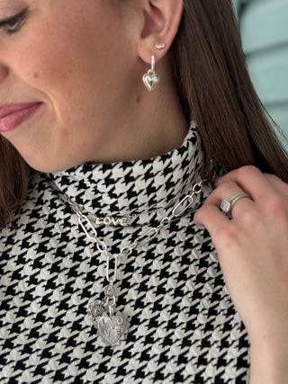 LaLune Stretchy Houndstooth Top