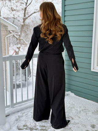 LaLune Wide Leg Panel Pant