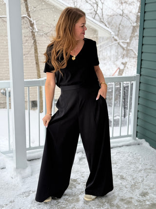 LaLune Wide Leg Panel Pant