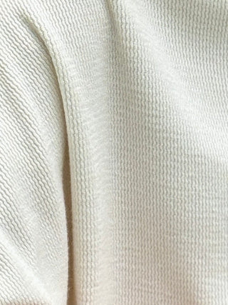 *Pre-Order Beddome Demi-Knit Cream Short-Sleeve Funnel Neck